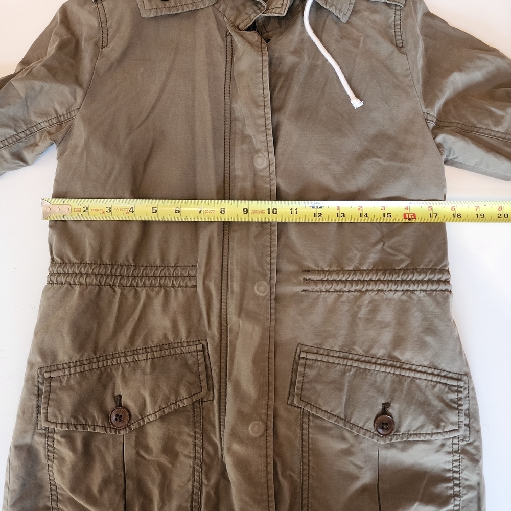Abercrombie & Fitch Olive Green Utility Jacket XS - Picture 6 of 9